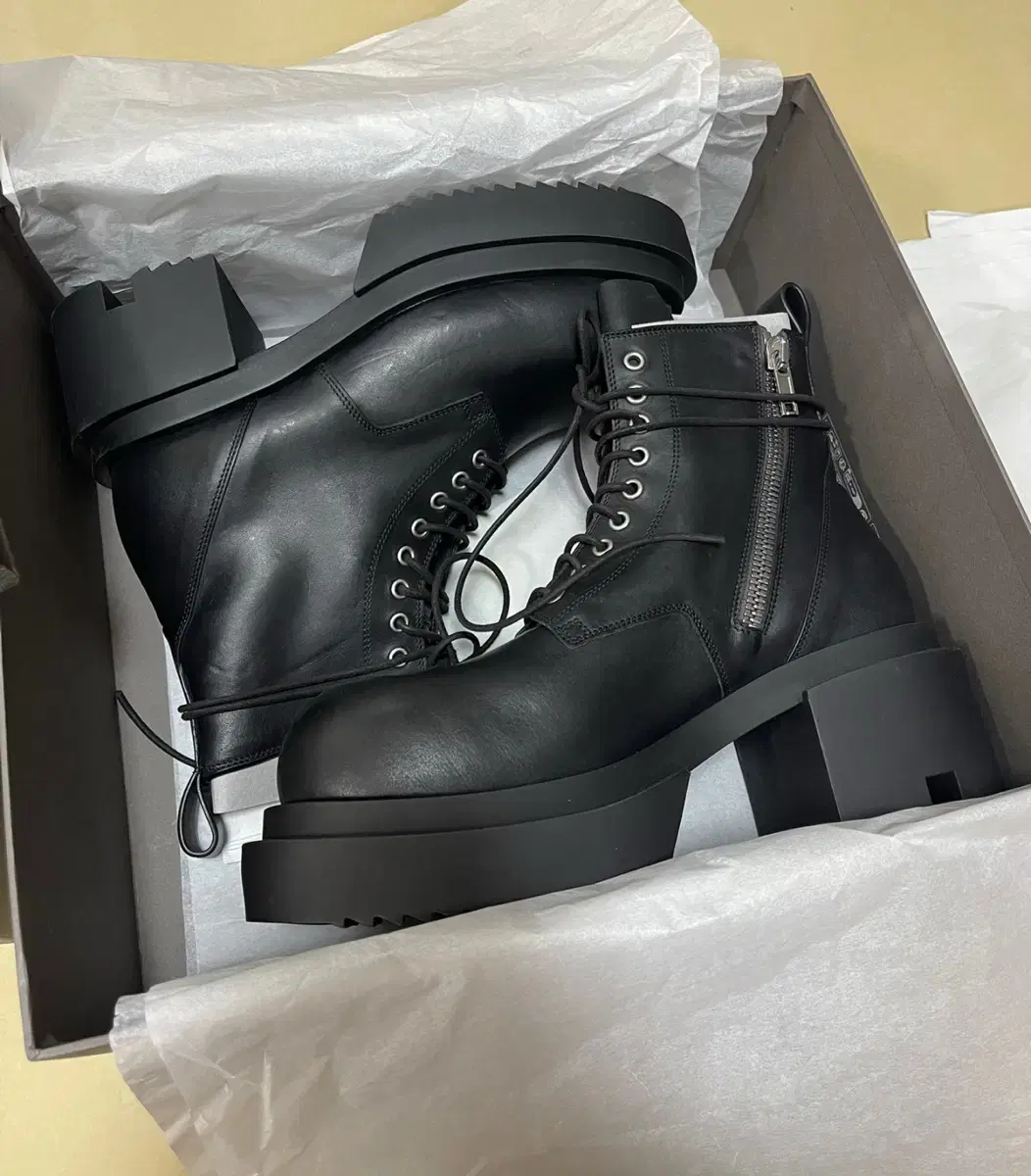 Rick owens bogun army boots